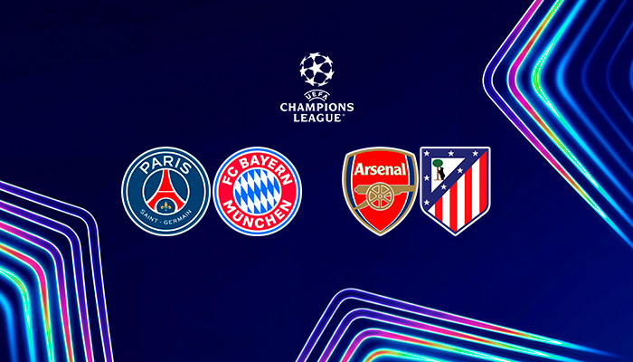 Arsenal vs Atlético y Bayern vs PSG por la final en Budapest