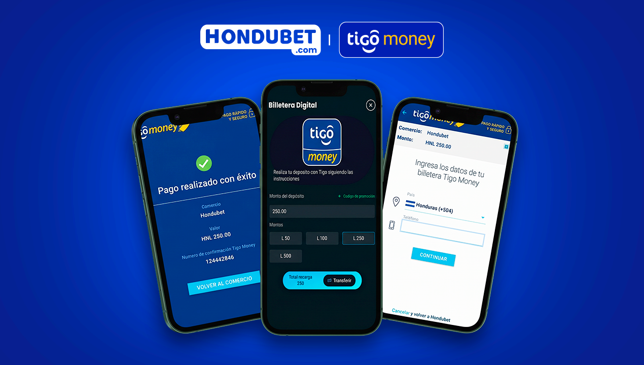 Cómo depositar con Tigo Money en Hondubet