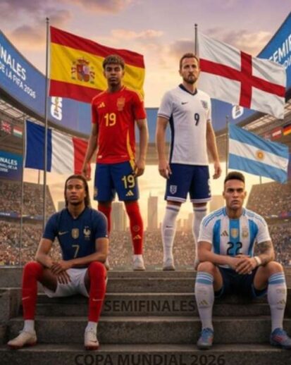 España-Francia y Argentina-Inglaterra: semifinales del Mundial