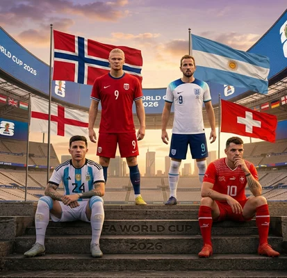 Inglaterra-Noruega y Argentina-Suiza: análisis de los cuartos
